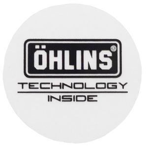 00191-49 Autocollant Öhlins Noir/Blanc rond 3cm