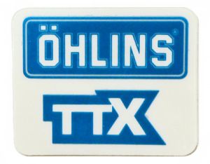 00191-68 Autocollant Öhlins Bleu 2,5cm x 6,1cm