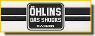 Autocollant Noir Gas Shocks 5.4x14.9cm