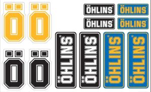 10207-01 Planche 12 Autocollants Öhlins