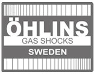 11221-05 Autocollant Öhlins Rétro Blanc 6.3x4.7cm