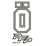 Autocollant de bonbonne Noir 6.5x6cm